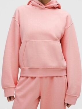 NWT Lululemon Steady State Oversized Hoodie Tea Rose Pink Size L NWT